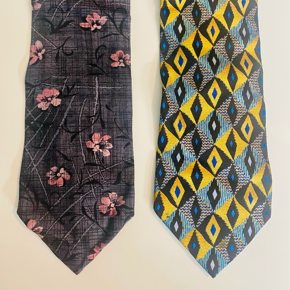 Two Tino Cosma 100% Silk Ties